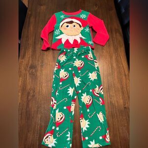 Elf on the Shelf Boys Christmas Pajamas size M